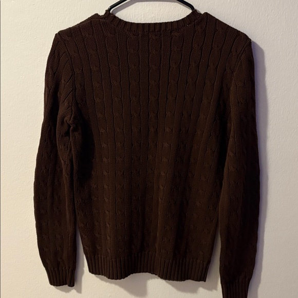Polo by Ralph Lauren Women's Brown Crewneck Sweater - Picture 2 of 2